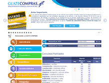 Tablet Screenshot of guatecompras.gt
